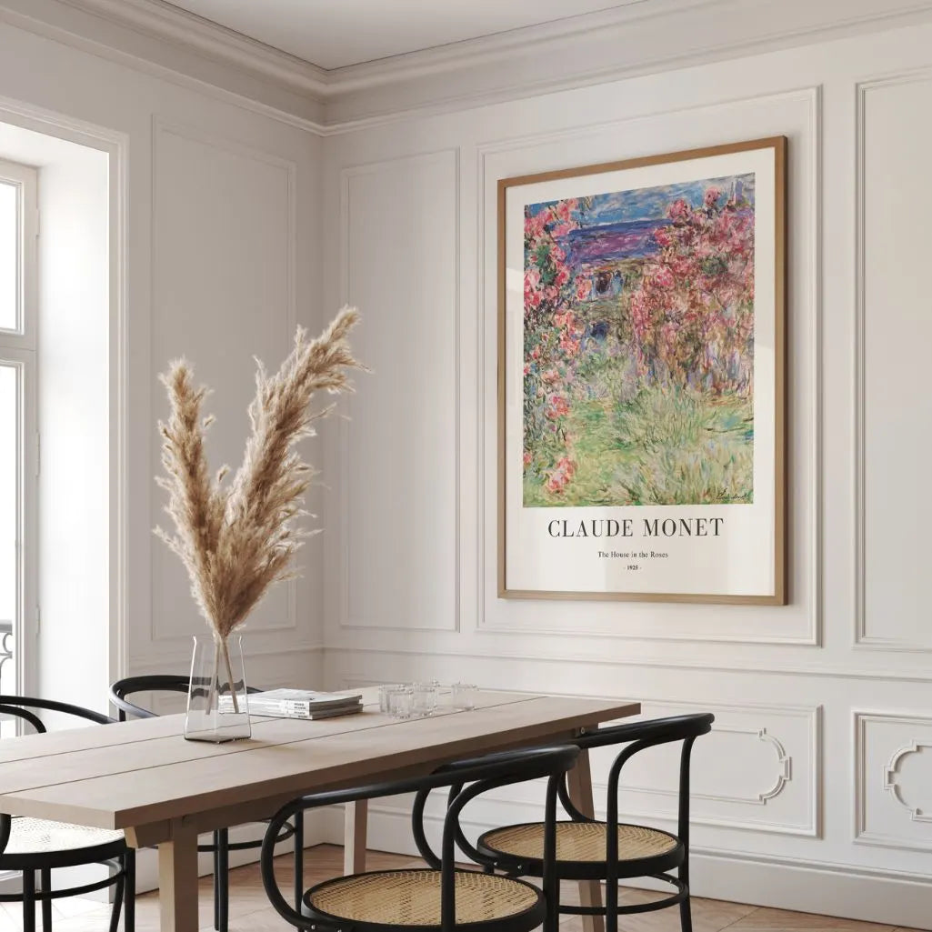 Claude Monet – Das Haus in den Rosen Poster, 1925