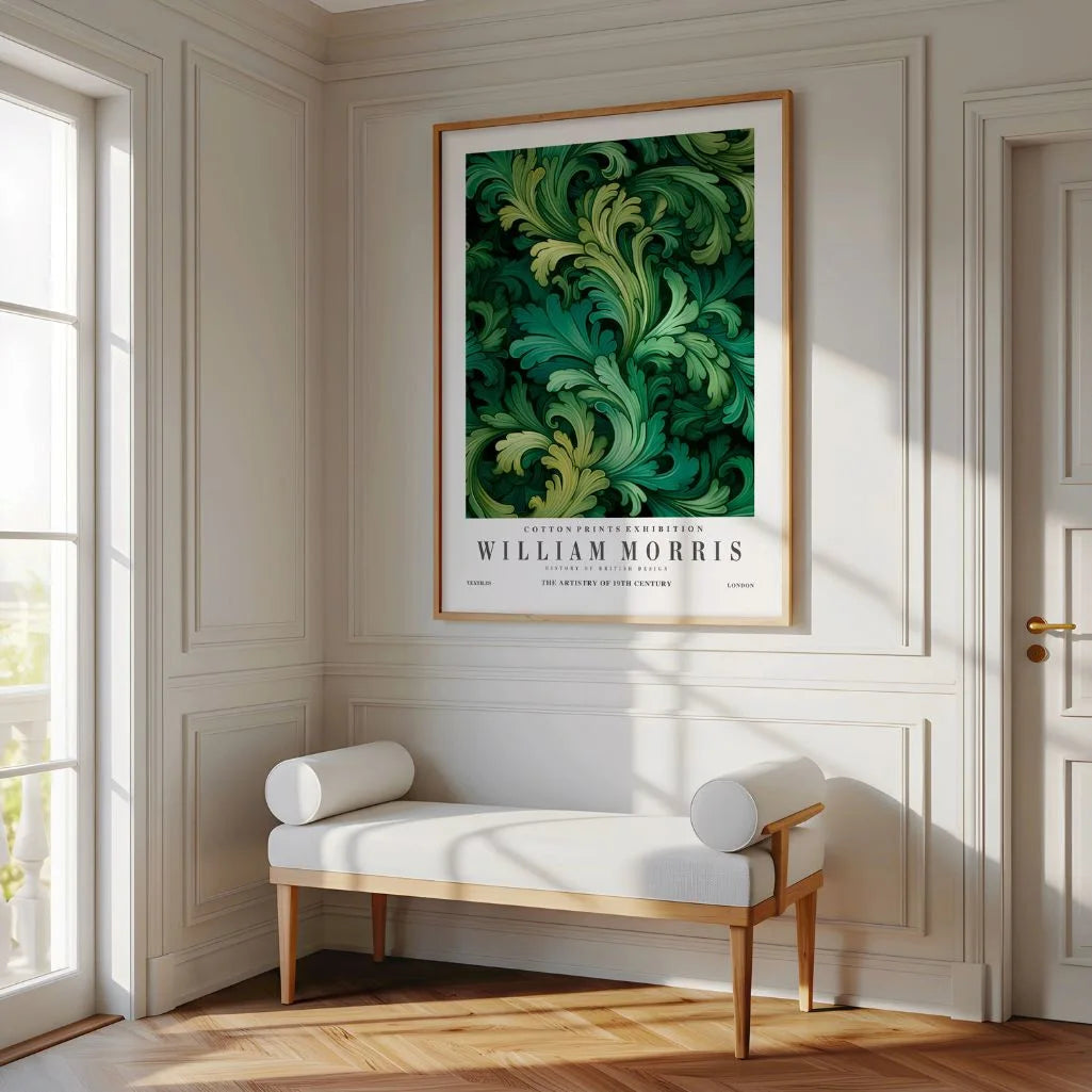 William Morris Poster – Grüne Pflanzenornamente