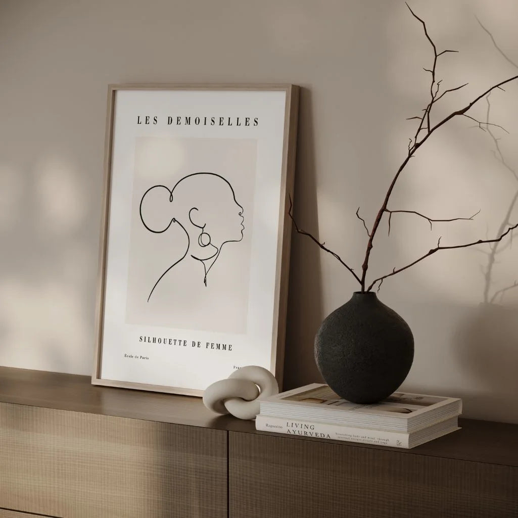 Poster – Weibliches Profil