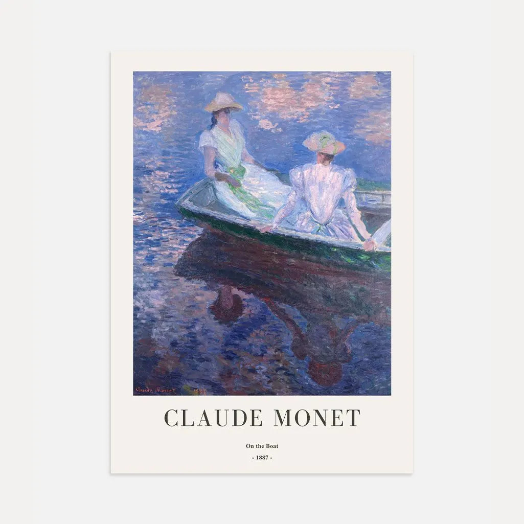 Claude Monet – Im Boot (1887) Poster