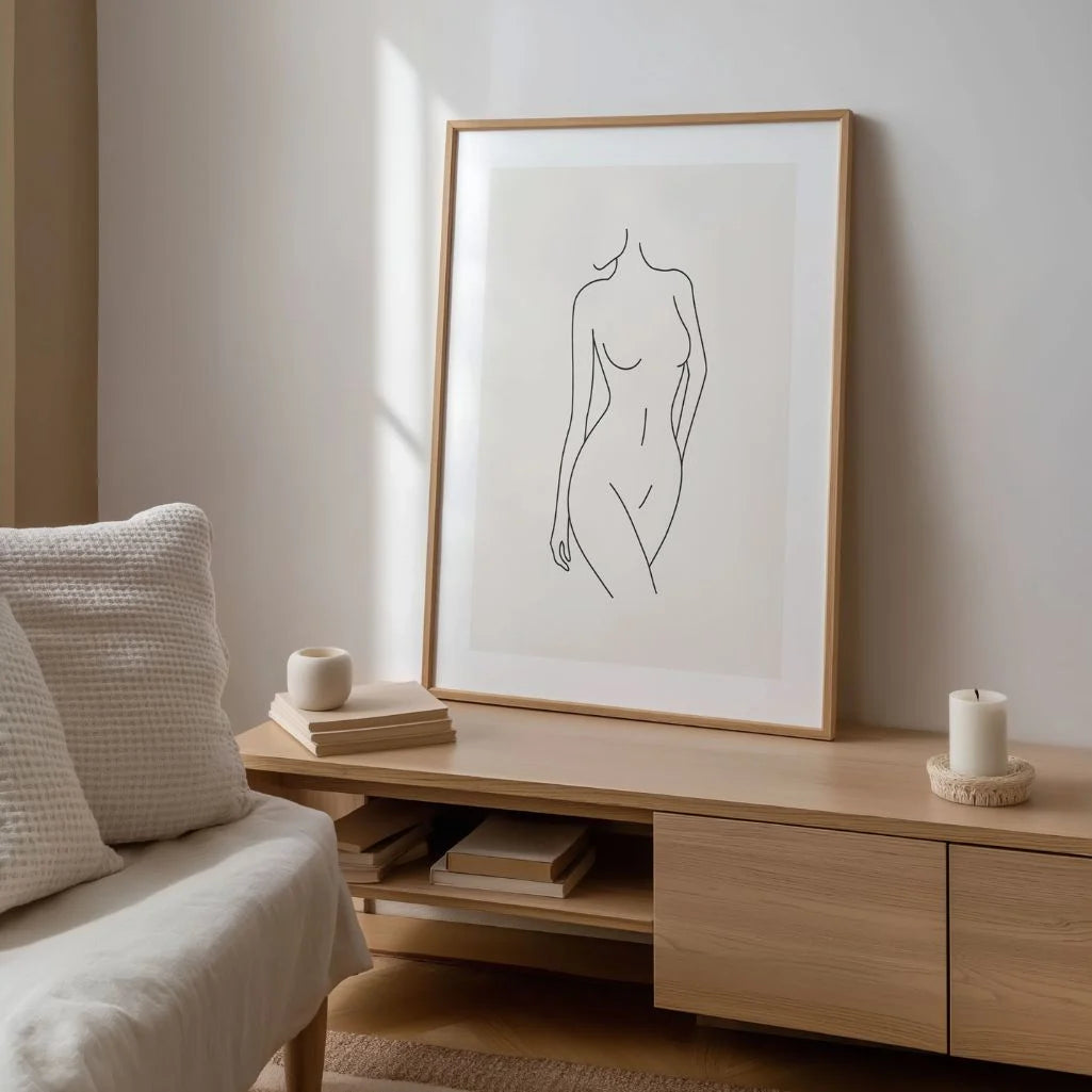 Poster – Elegante feminine Linie