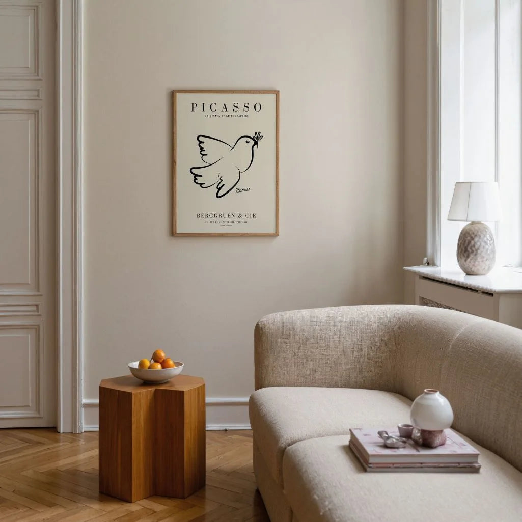 Von Pablo Picasso inspiriertes Poster – Taube der Hoffnung