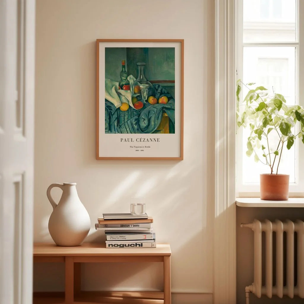 Paul Cézanne – Die Pfefferminzflasche Poster (1893–1895)