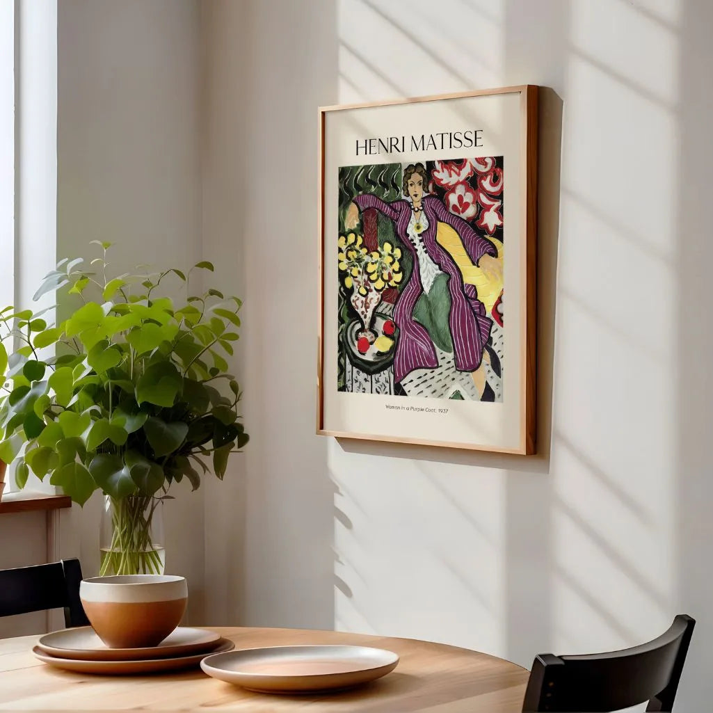 Henri Matisse Poster – Frau im violetten Mantel, 1937