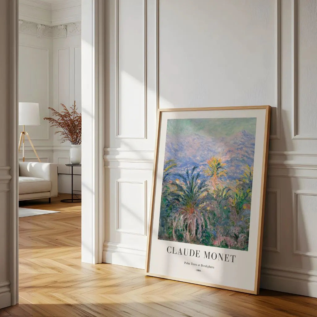 Claude Monet – Palmen in Bordighera Poster