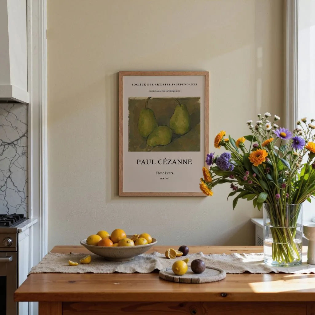 Paul Cézanne – Drei Birnen Poster (1878–1879)