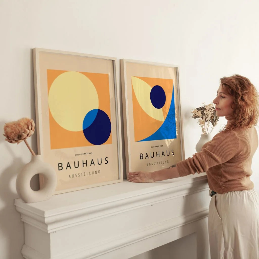 Bauhaus Farbkreise – 2er Poster-Set