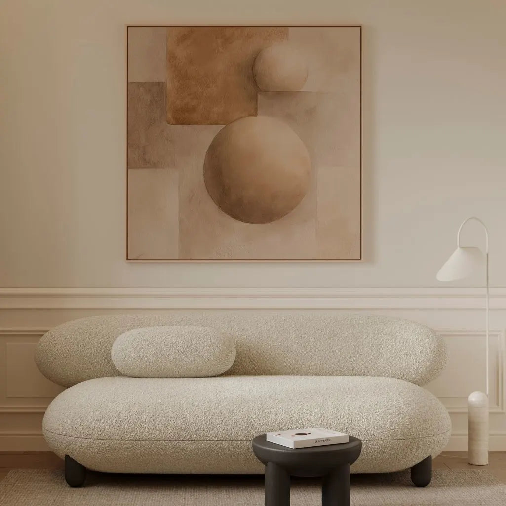 Gerahmtes Leinwandbild – Geometrische Harmonie