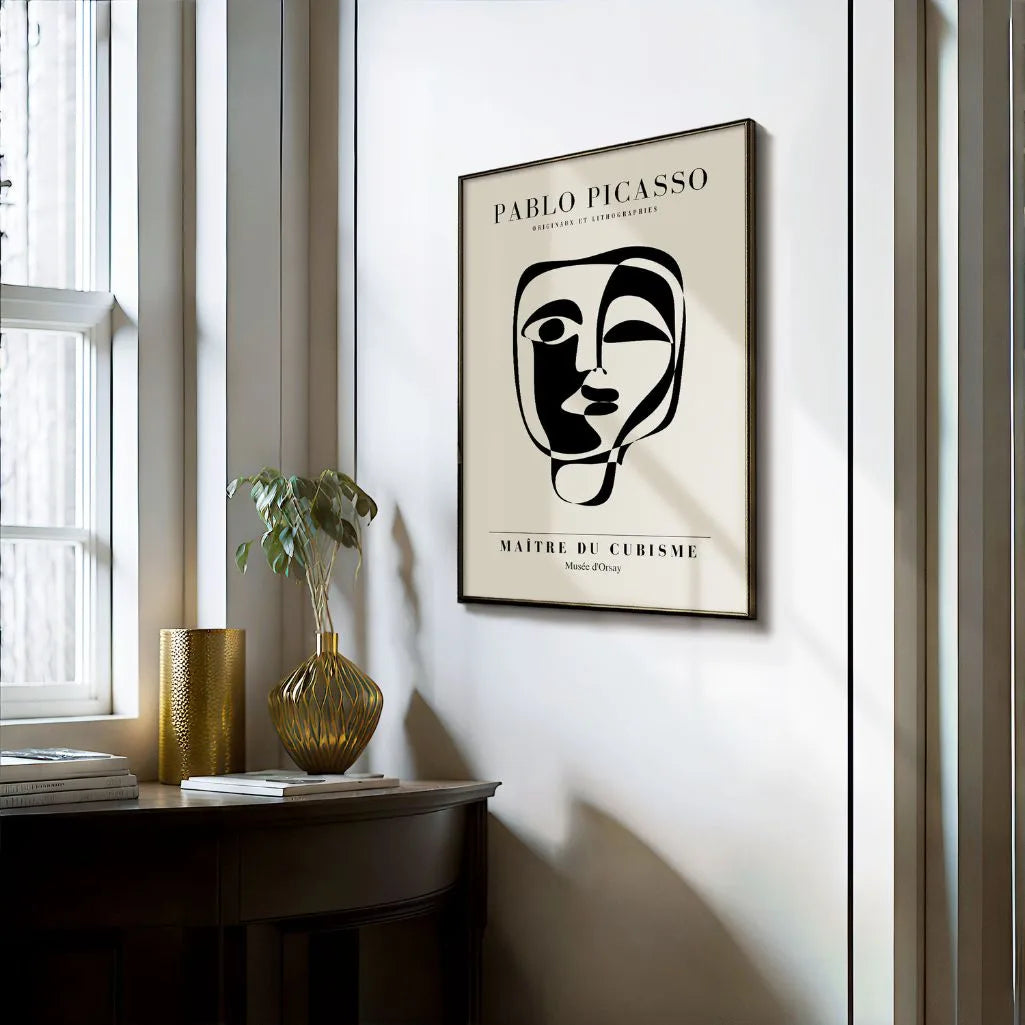 Von Pablo Picasso inspiriertes Poster – Maske der Emotion
