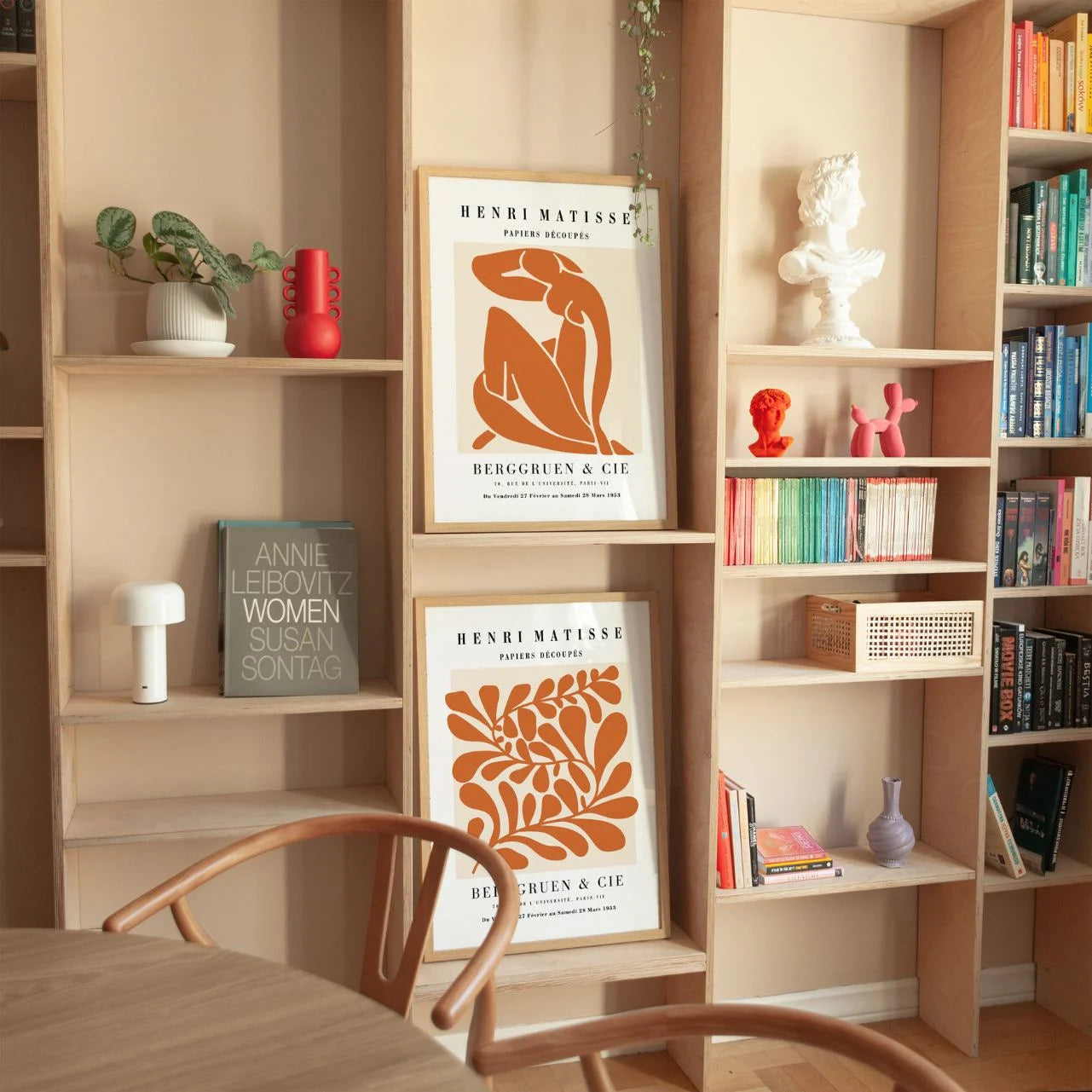 Set mit 2 Matisse-Postern – Abstrakte Terrakottaformen