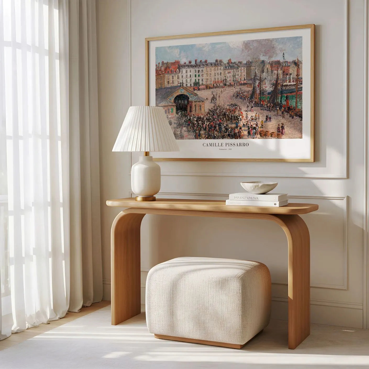 Camille Pissarro – Fischmarkt Poster(1902)