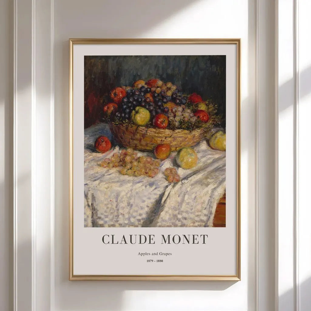 Claude Monet – Äpfel und Trauben Poster, 1879–1880