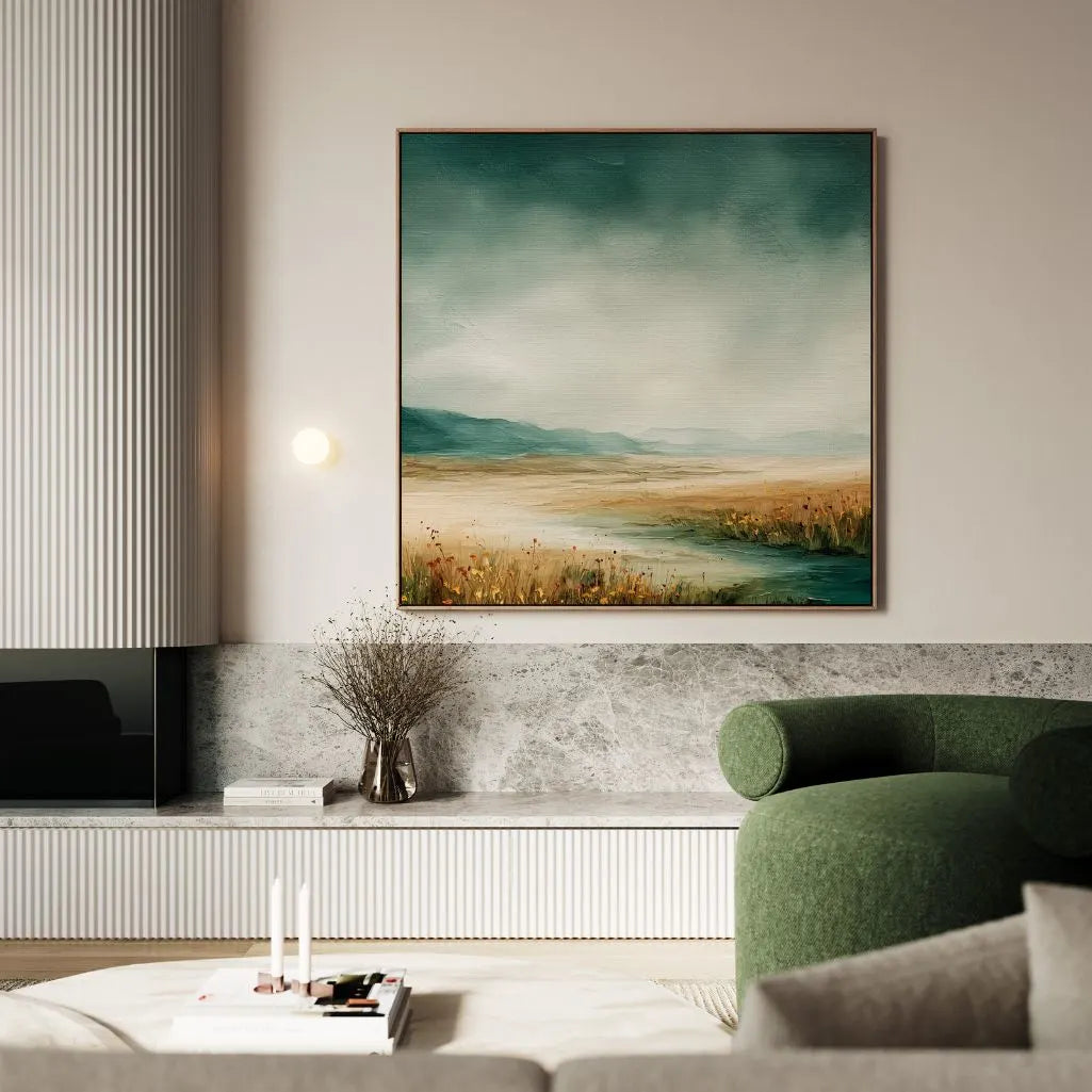 Gerahmtes Leinwandbild – Vor dem Sturm