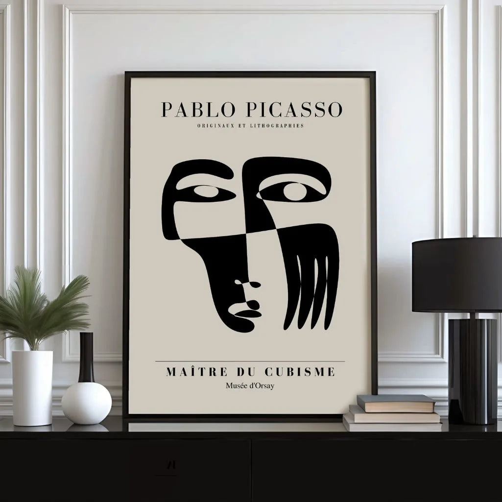 Von Pablo Picasso inspiriertes Poster – Dualität der Form