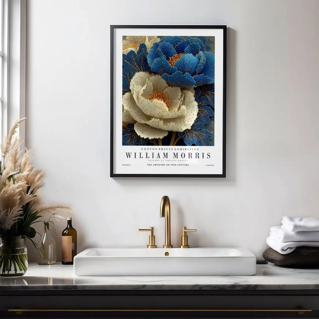 William Morris Poster – Pfingstrosen