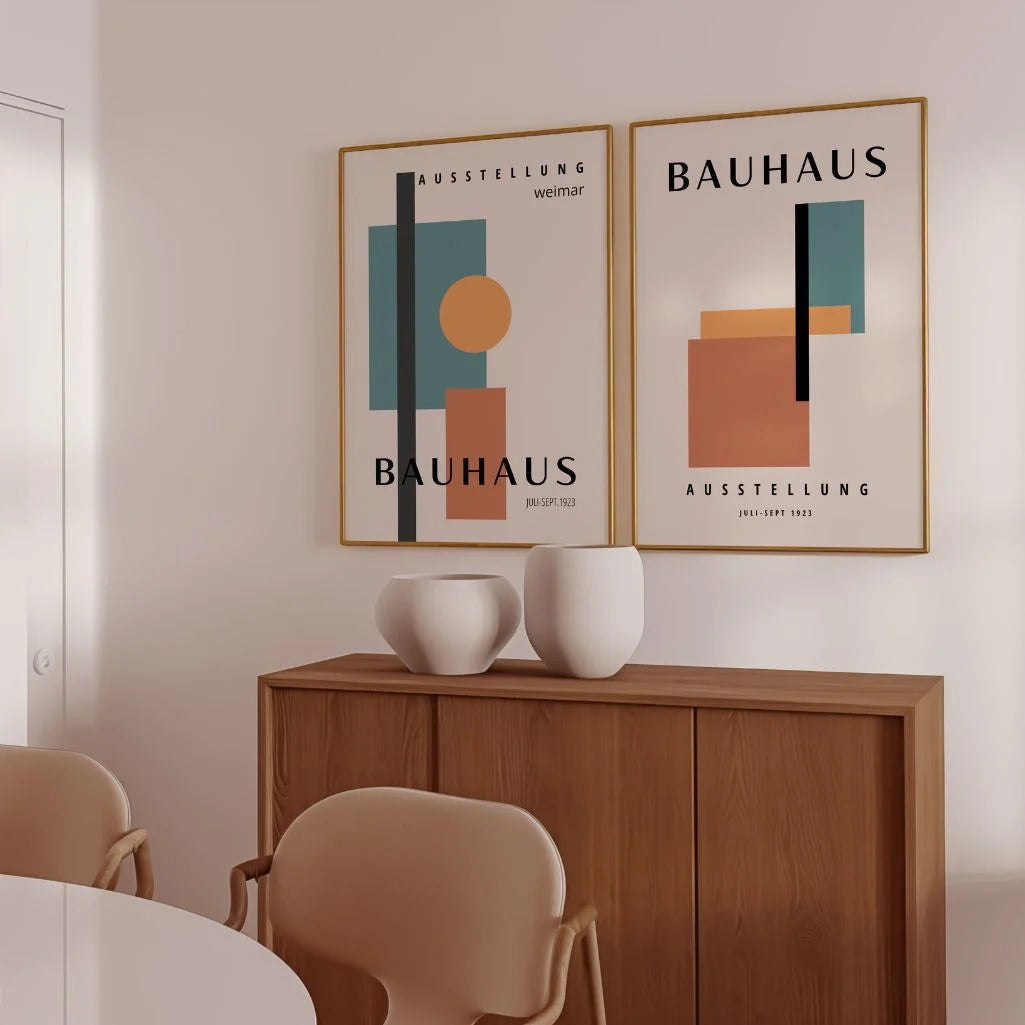 Bauhaus Farbformen – 2er Poster-Set