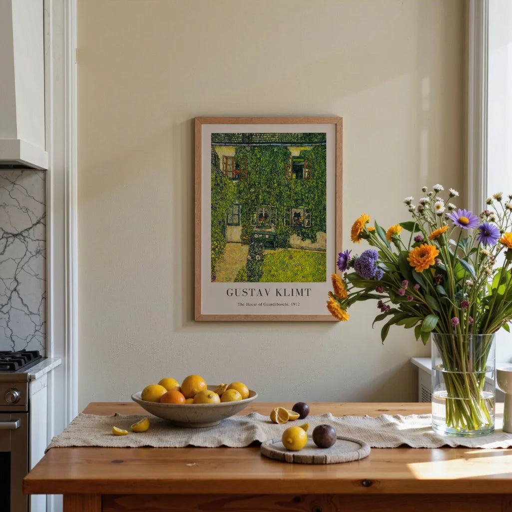 Gustav Klimt Poster – Das Haus Guardaboschi (1912)
