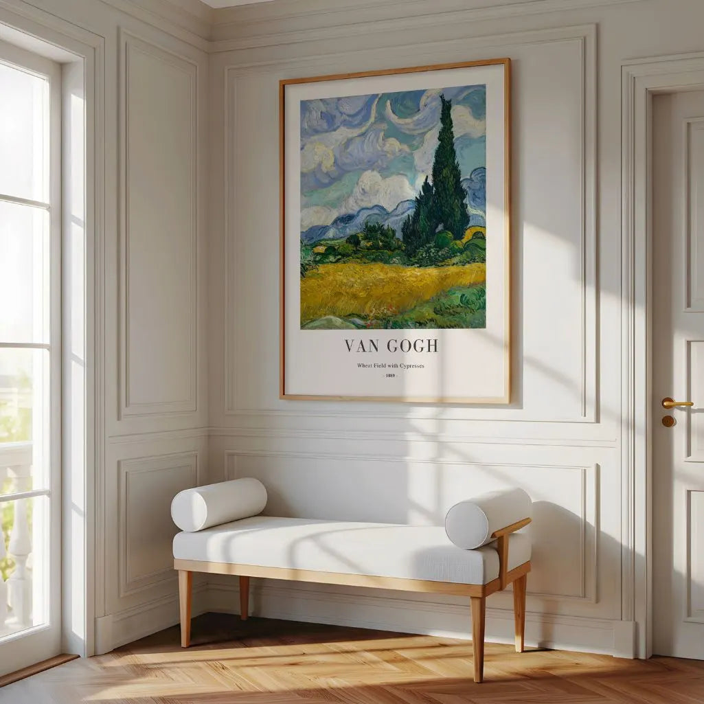 Vincent van Gogh Poster – Weizenfeld mit Zypressen