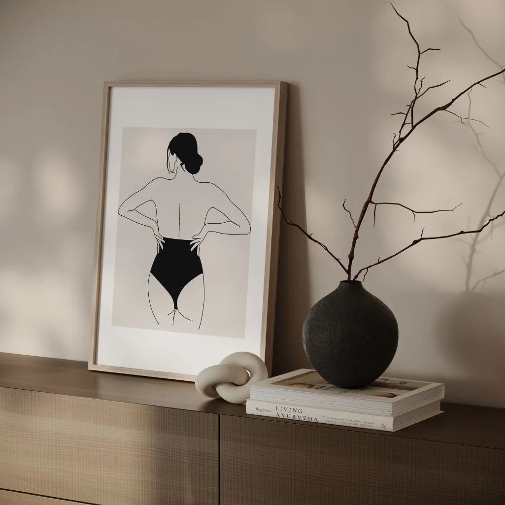 Poster – Weiblicher Rückenakt