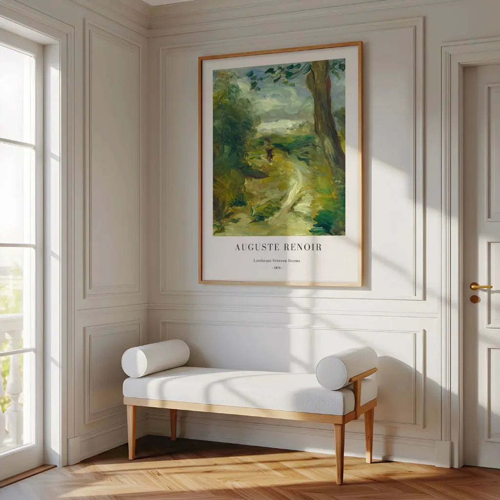Auguste Renoir – Landschaft zwischen den Stürmen Poster