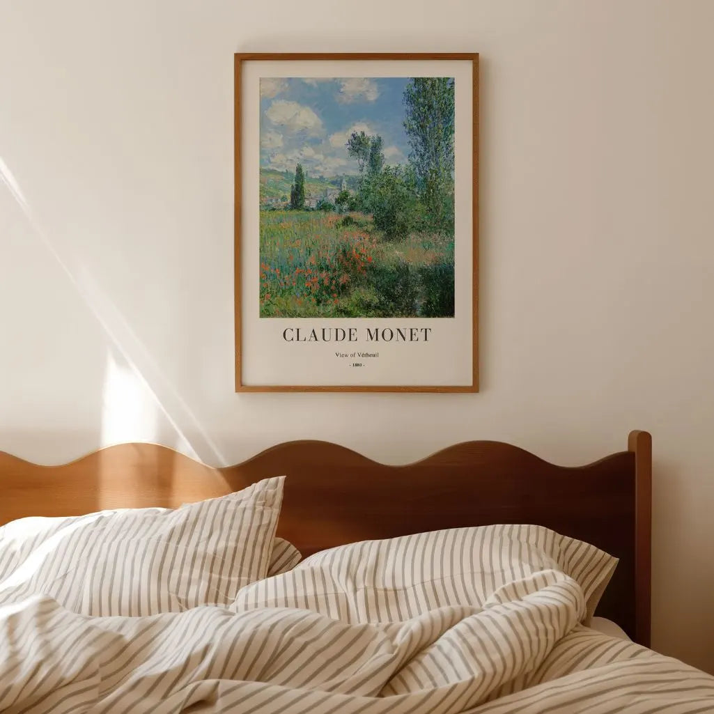 Claude Monet – Blick auf Vétheuil Poster 1880