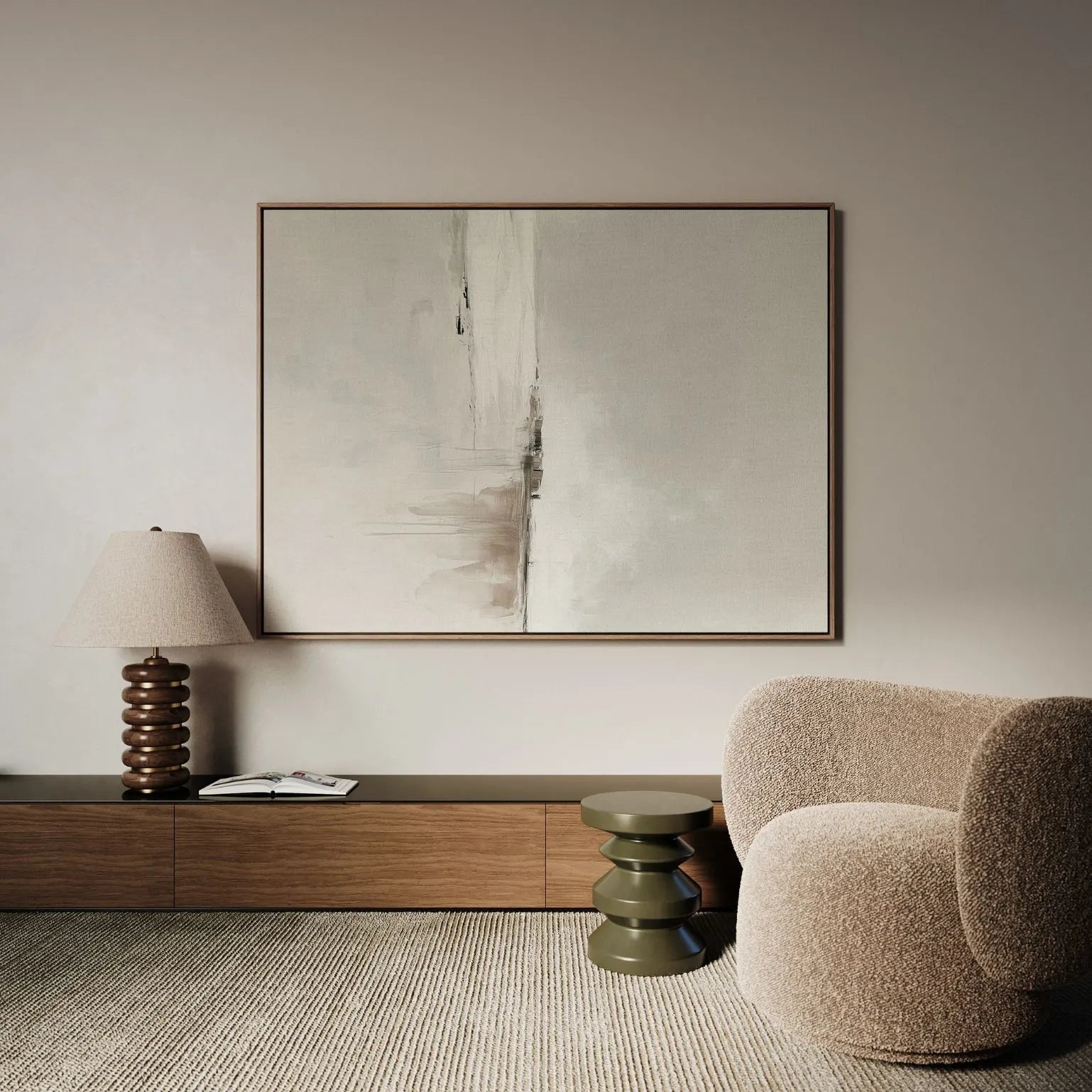 Gerahmtes Leinwandbild – Nordlicht