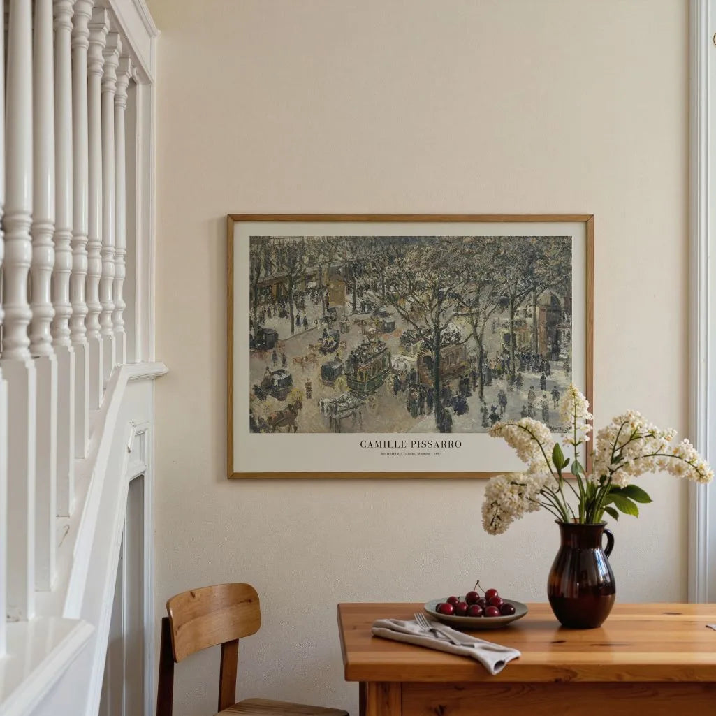 Camille Pissarro – Boulevard des Italiens, Morgen Poster (1897)