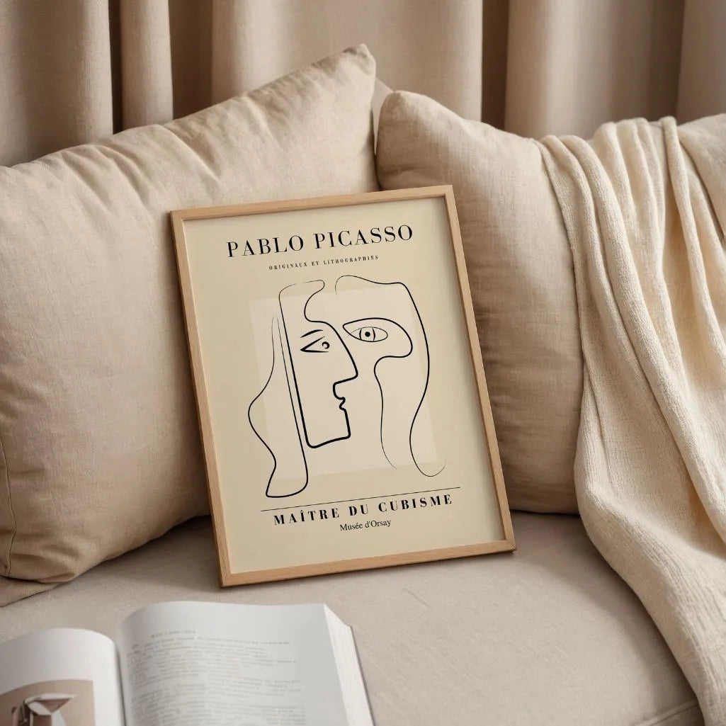 Von Pablo Picasso inspiriertes Poster – Dialog der Seelen