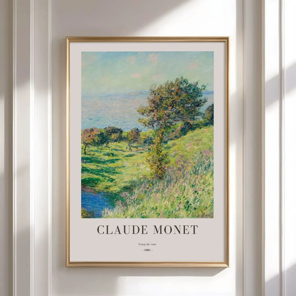 Claude Monet – Windstoß (1881) Poster