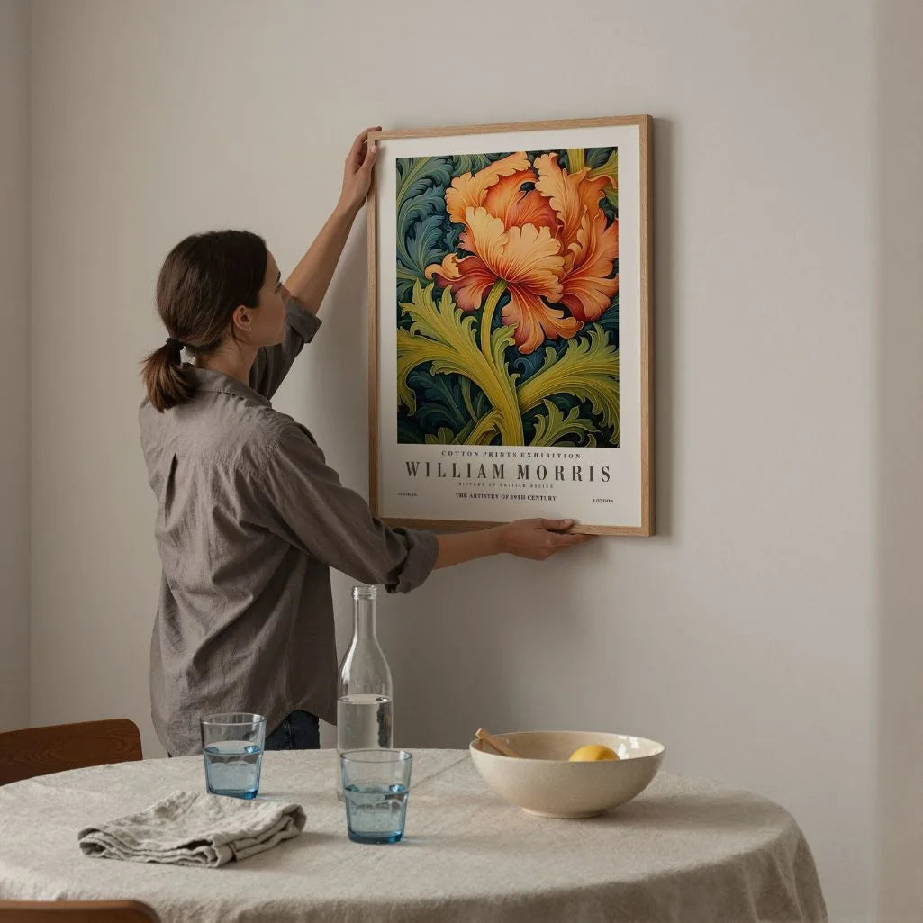 Poster – Florales Morris-Muster