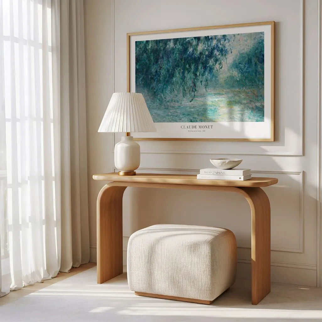 Claude Monet – Morgen an der Seine (1898) Panorama Poster