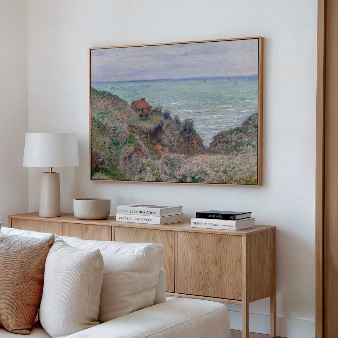 Gerahmtes Leinwandbild – Das Zollhaus, (1882)