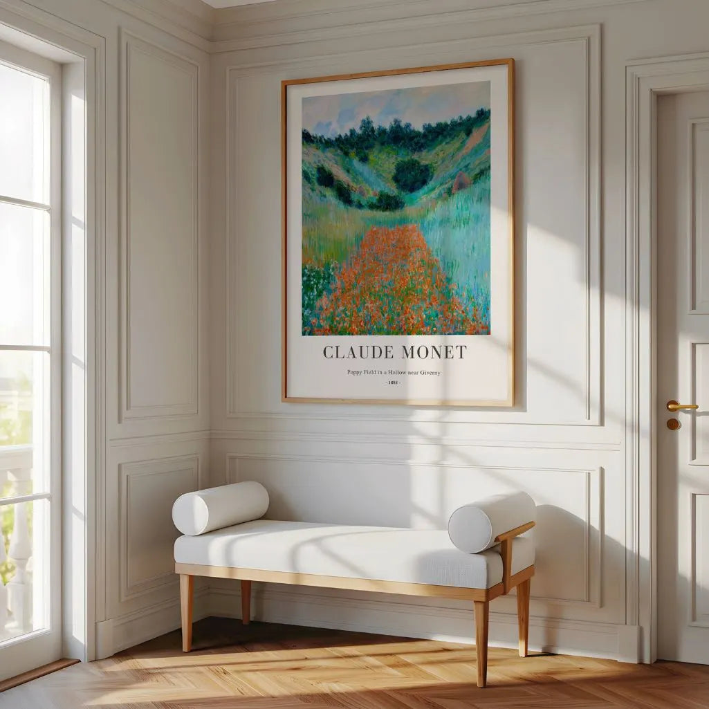 Claude Monet – Mohnfeld nahe Giverny Poster