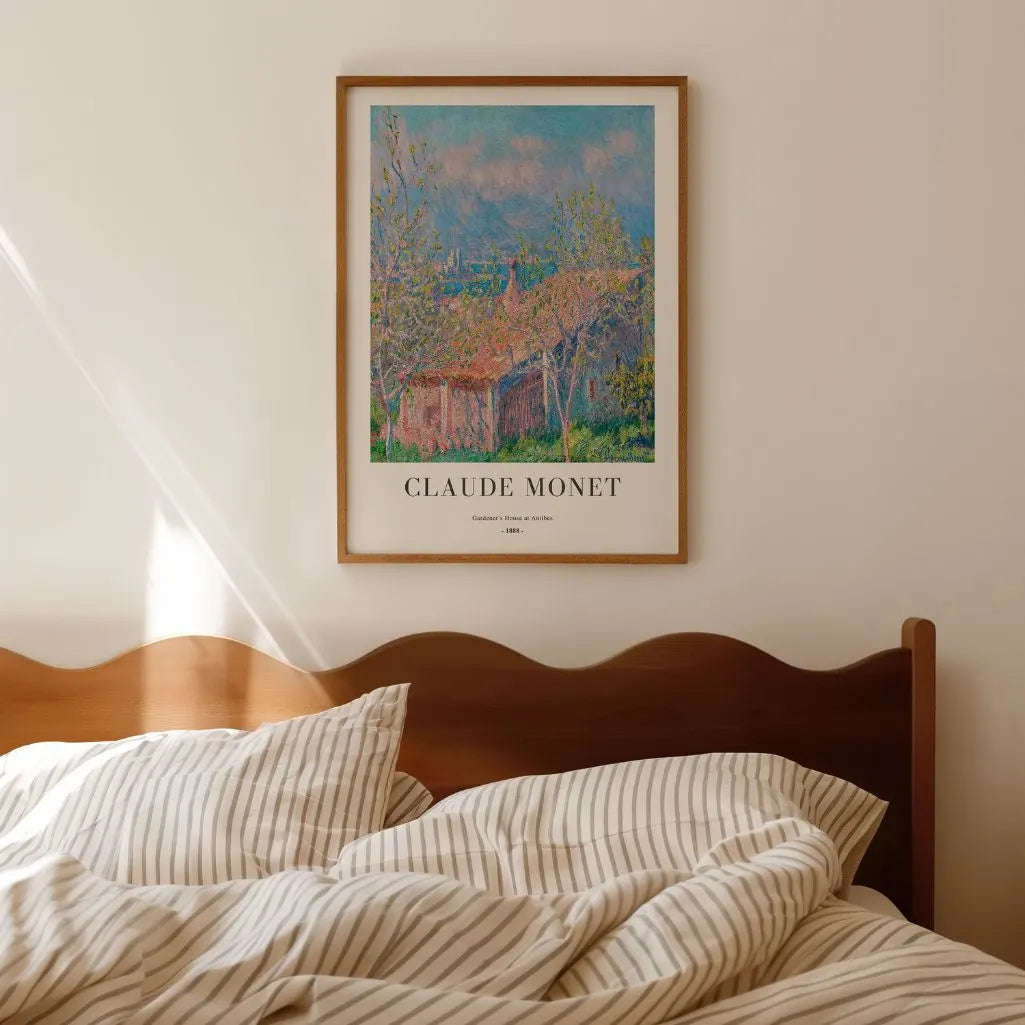 Claude Monet – Gärtnerhaus in Antibes (1888) Poster