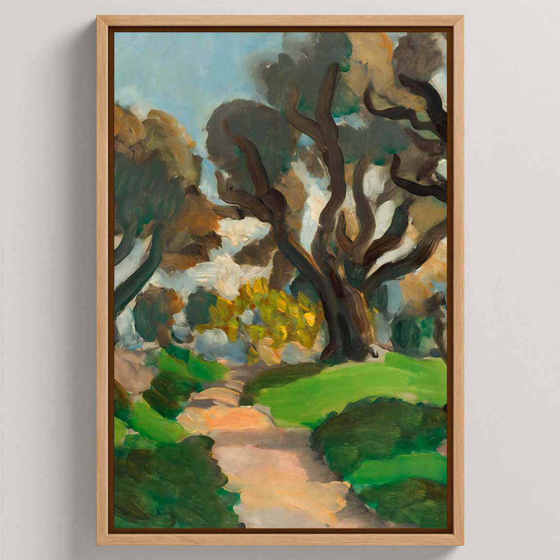 Gerahmtes Leinwandbild – Landschaft, 1918