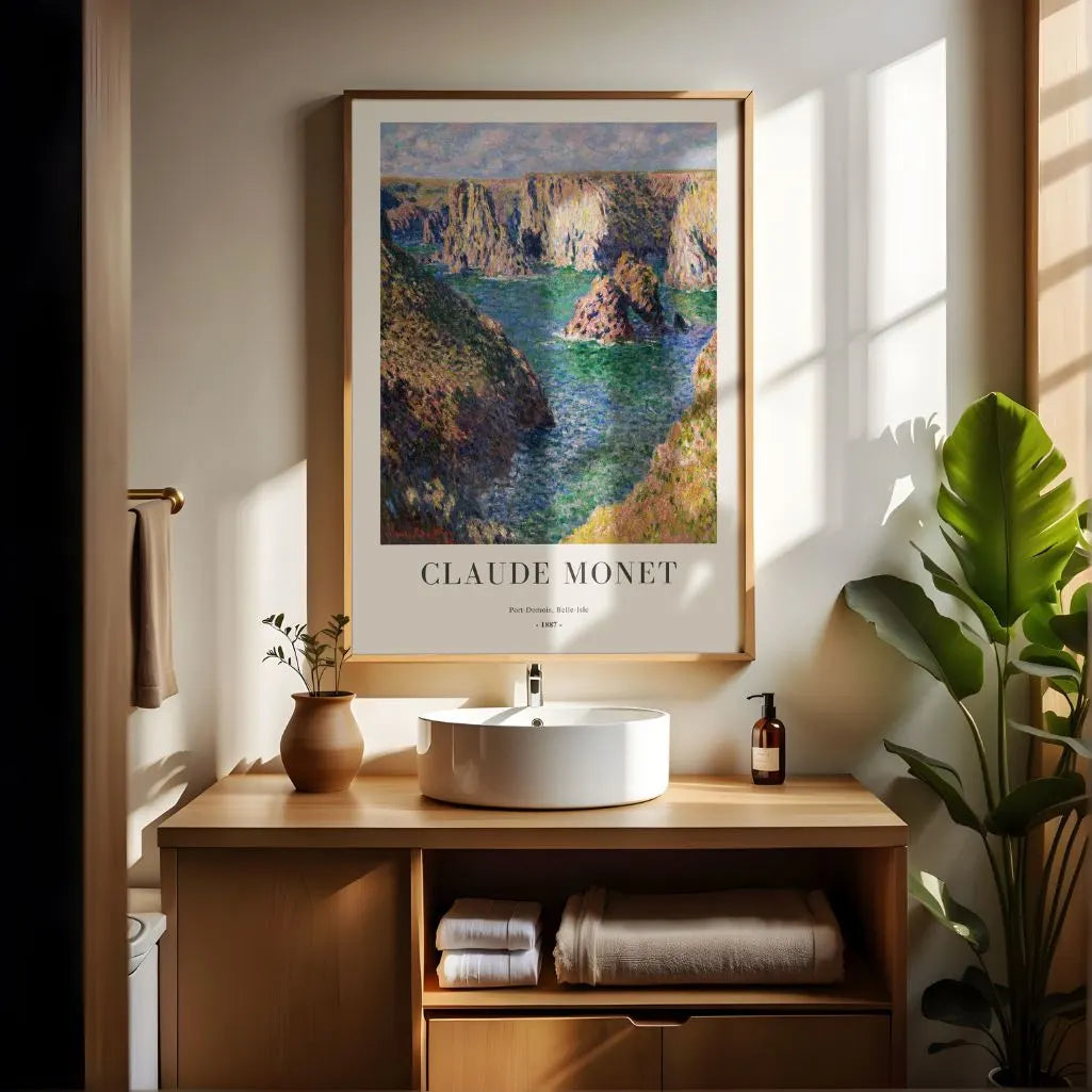 Claude Monet – Port-Domois, Belle-Île (1887) Poster