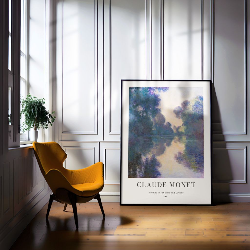 Claude Monet – Morgen an der Seine Poster, 1897