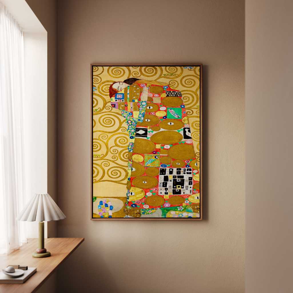Gerahmtes Leinwandbild – Gustav Klimt „Erfüllung“ (1905)