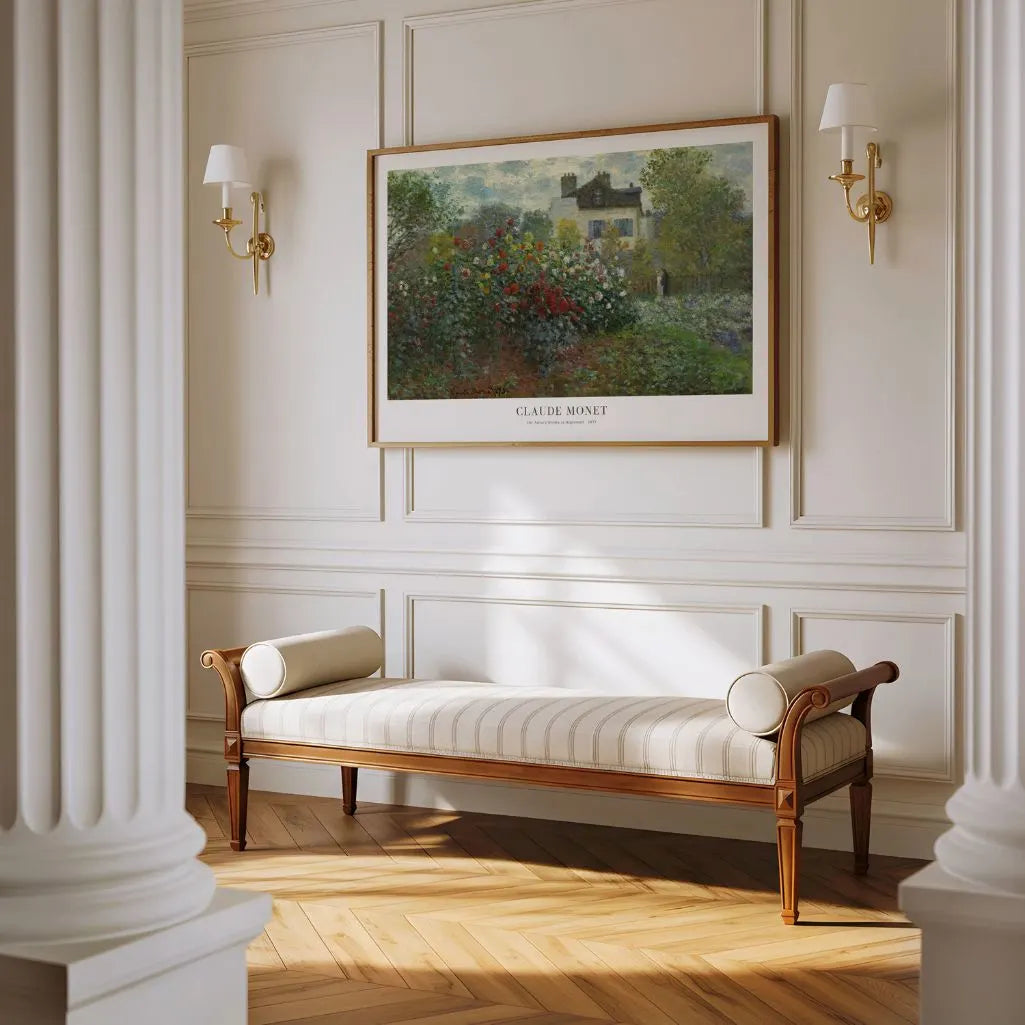 Claude Monet Poster – Der Garten des Künstlers in Argenteuil