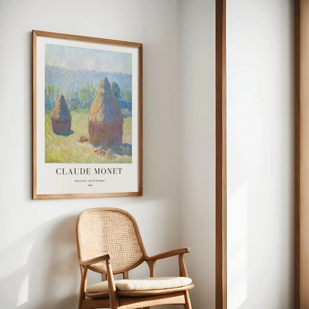 Claude Monet – Heuhaufen, Spätsommer Poster 1891