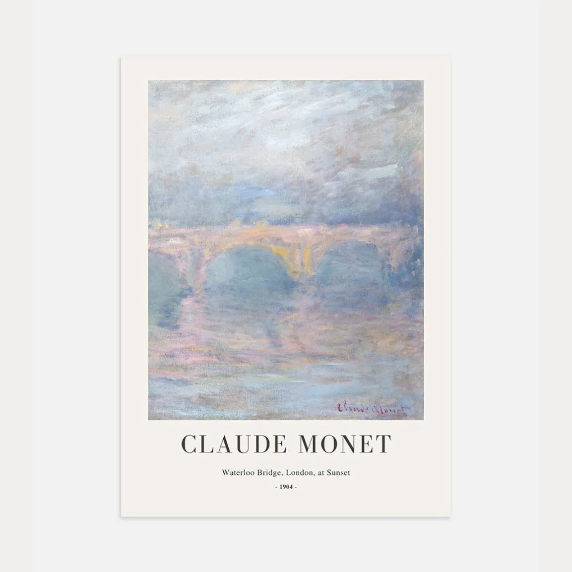 Monet Poster Abendlicht