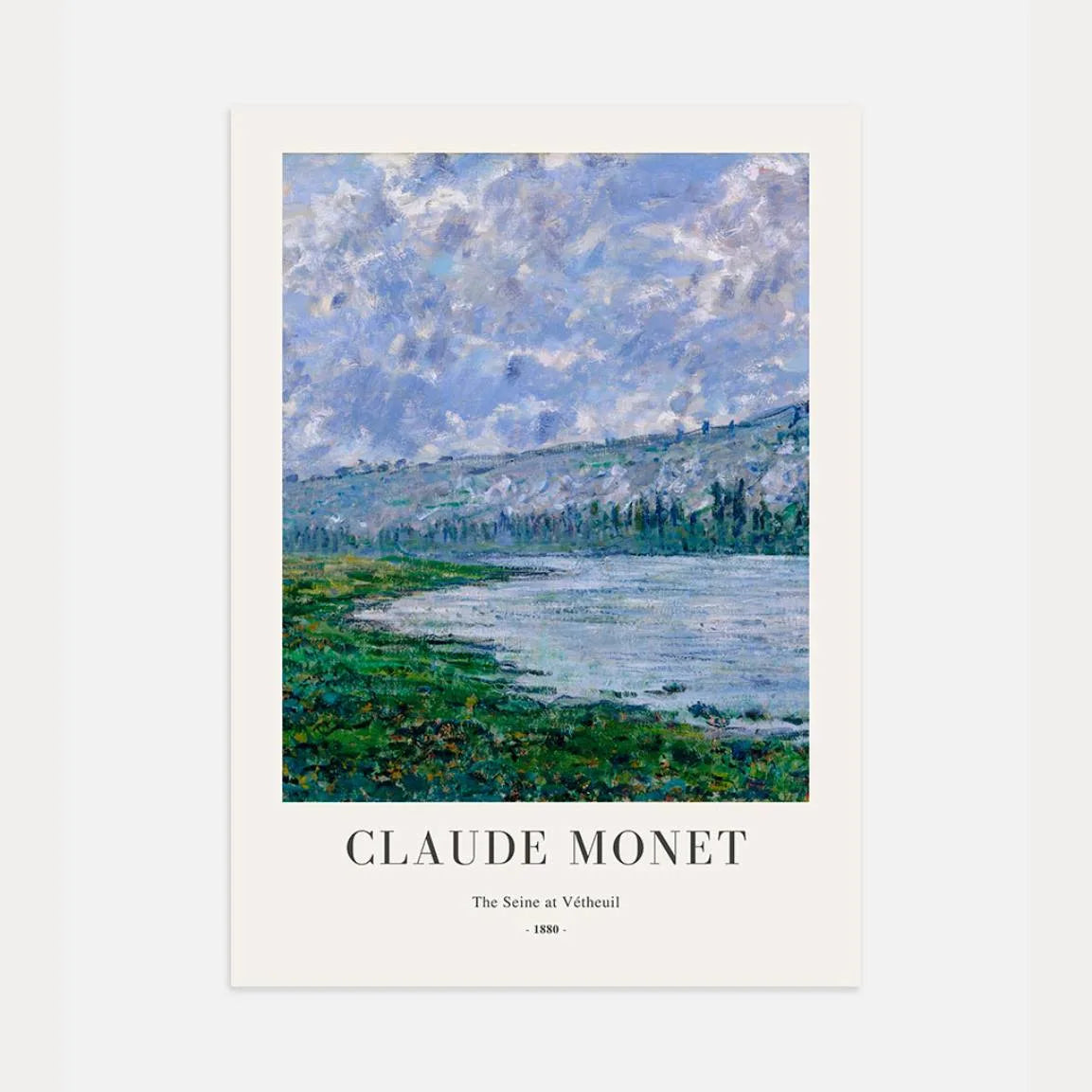Claude Monet Poster – Die Seine bei Vétheuil