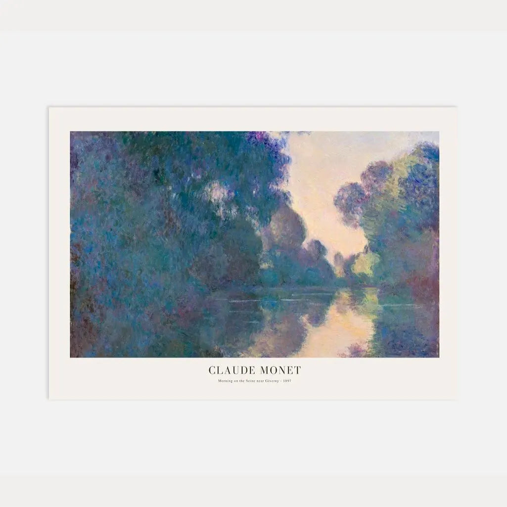 Claude Monet – Morgen an der Seine bei Giverny Poster, 1897