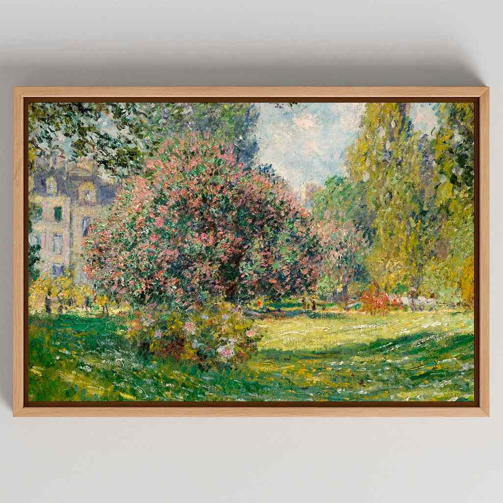 Gerahmtes Leinwandbild - Der Parc Monceau