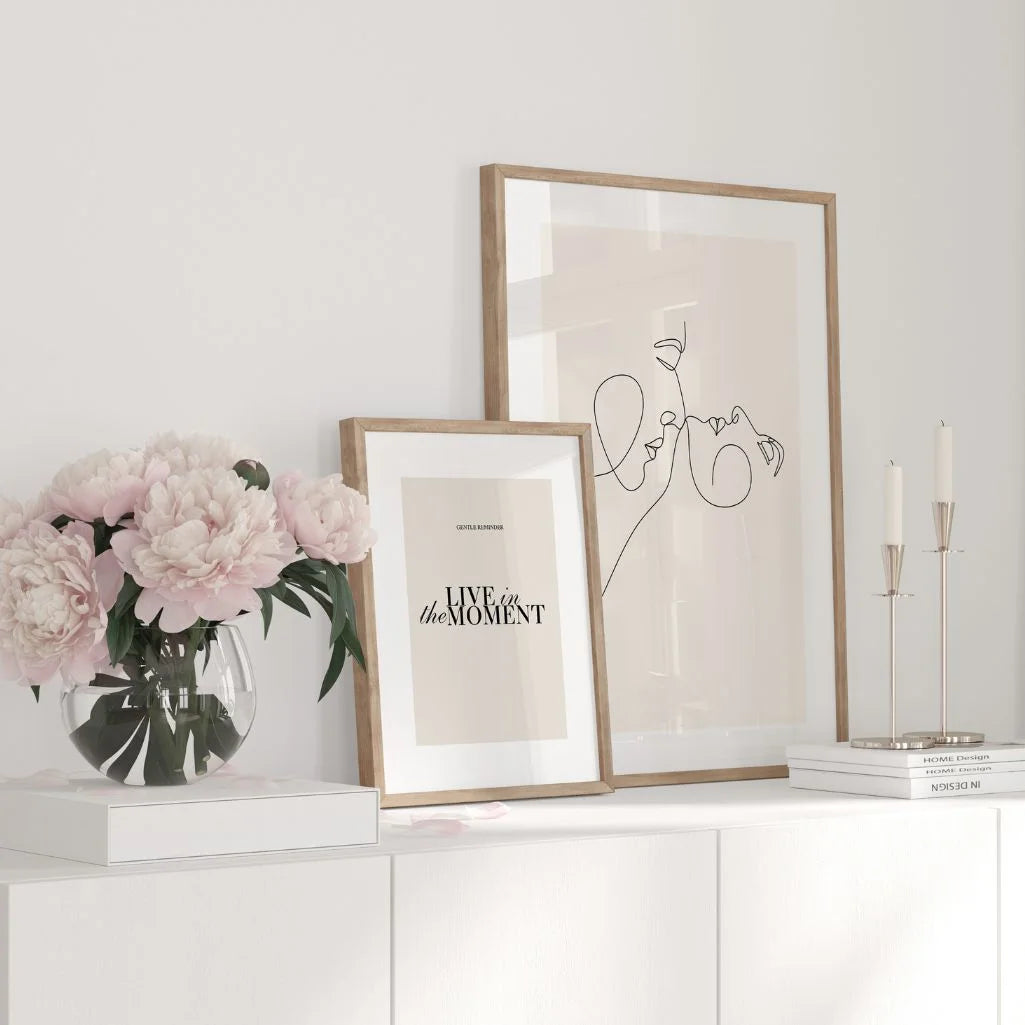 Poster – Kussende Gesichter