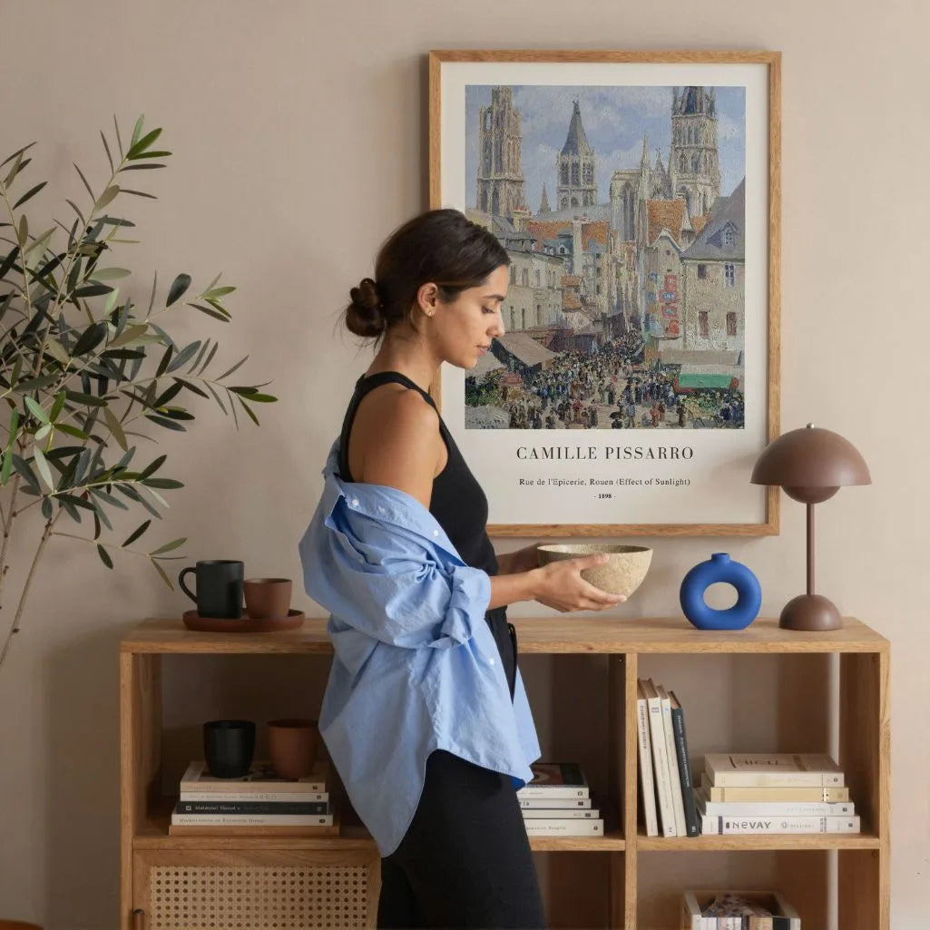 Camille Pissarro Poster – Rue de l'Épicerie, Rouen (1898)