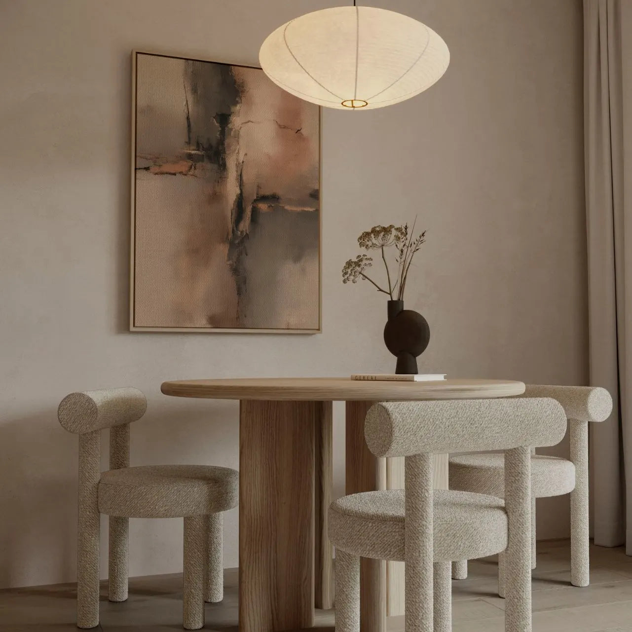 Gerahmtes Leinwandbild – Berührung der Natur