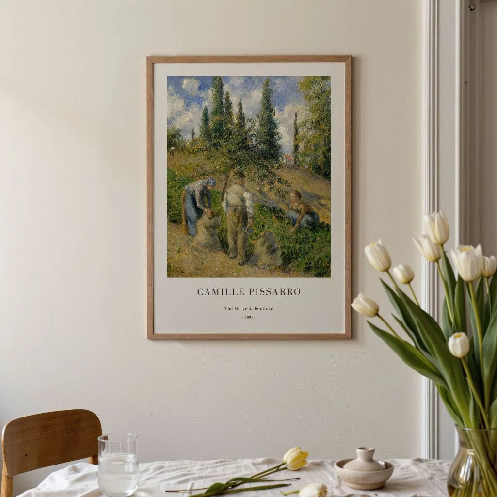 Camille Pissarro – Die Ernte, Pontoise Poster (1881) 