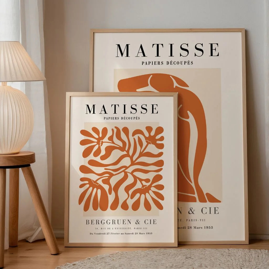Set mit 2 Matisse-Postern – Warme organische Komposition