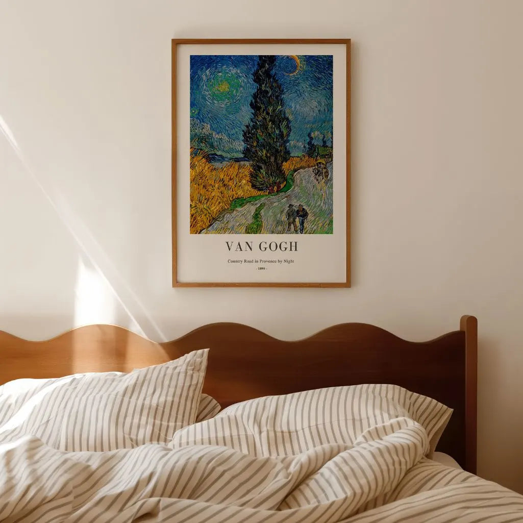 Vincent van Gogh Poster – Landstraße in der Provence bei Nacht